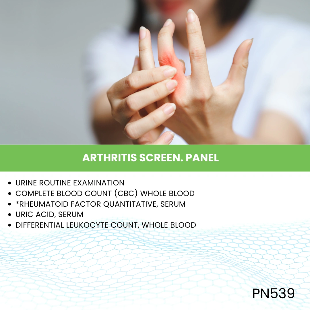 ARTHRITIS SCREEN. PANEL